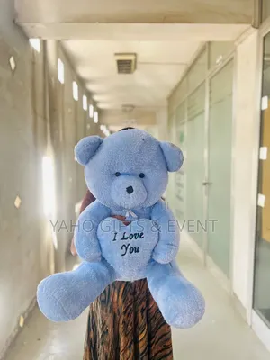 Blue Medium I Love You Teddy