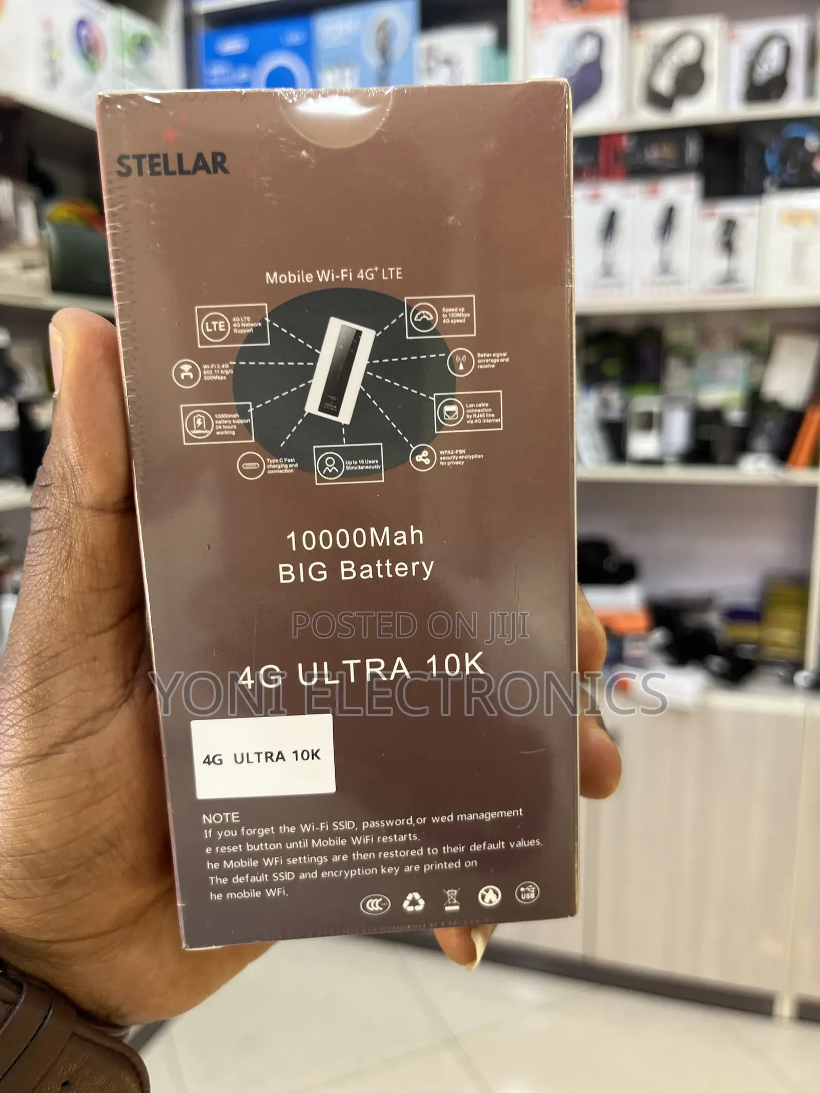 Stellar 4g Ultra Mobile Wi-Fi Hotspot (10000mah Battery)