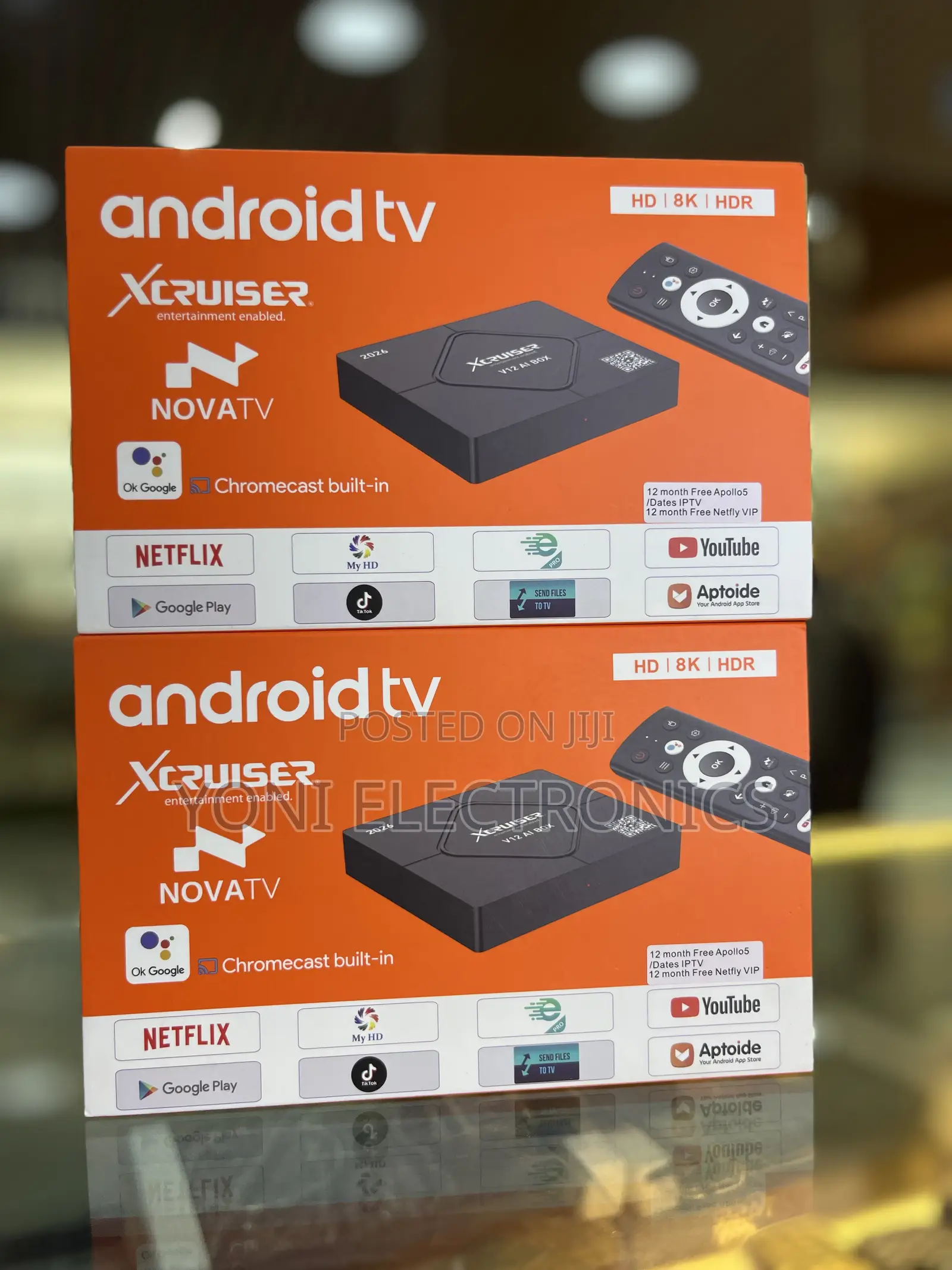 Xcruiser V12 Ai Box / Nova Tv Android Tv Box ( Hdr)