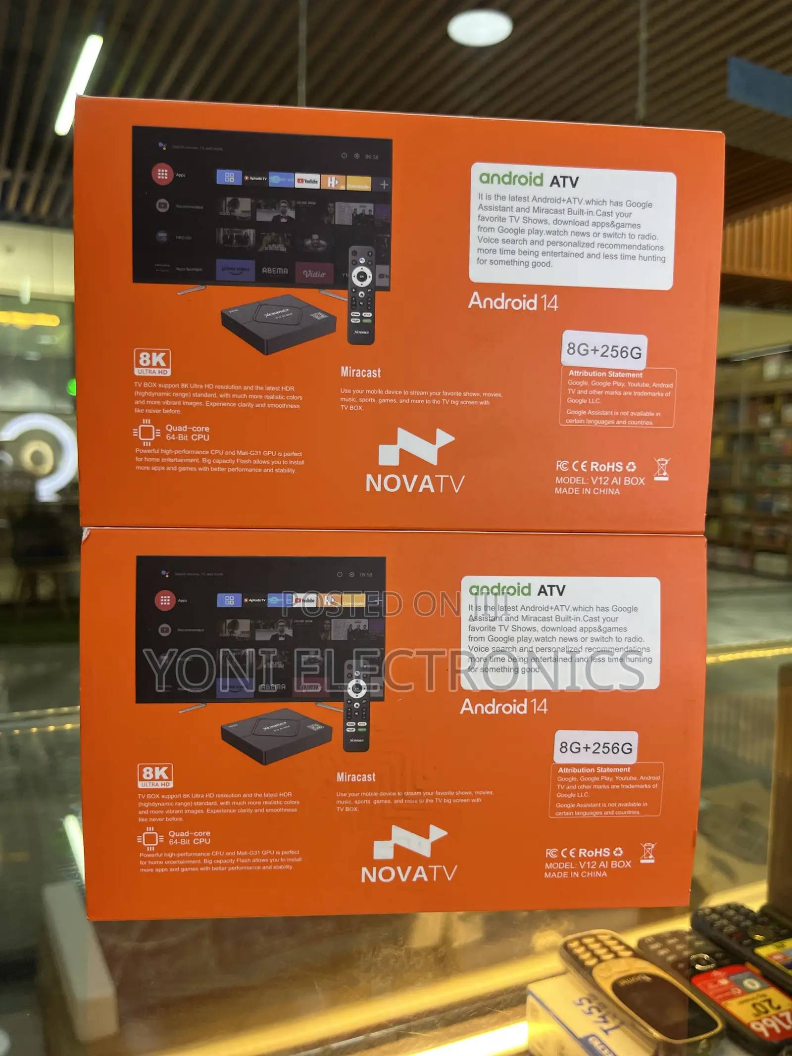 Xcruiser V12 Ai Box / Nova Tv Android Tv Box ( Hdr)