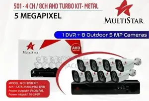 Multistar 5mp Analog 8 Channel Camera Kit