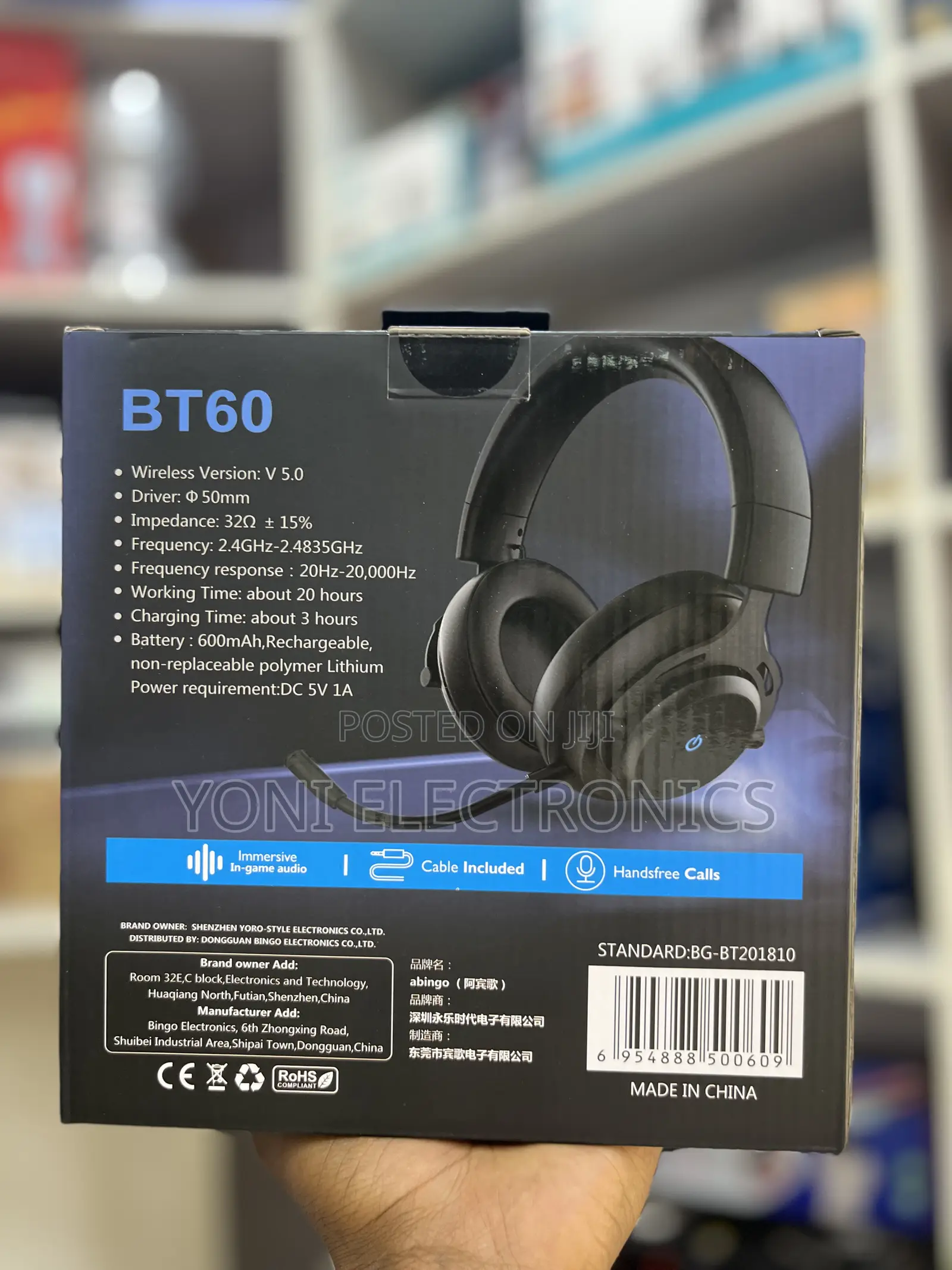 Abingo Bt60 Wireless Gaming Headset