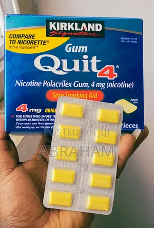 ሲጋራ ለማቆም የሚረዳ ማስቲካ, Nicotine' Gum 4mg (Quit4)