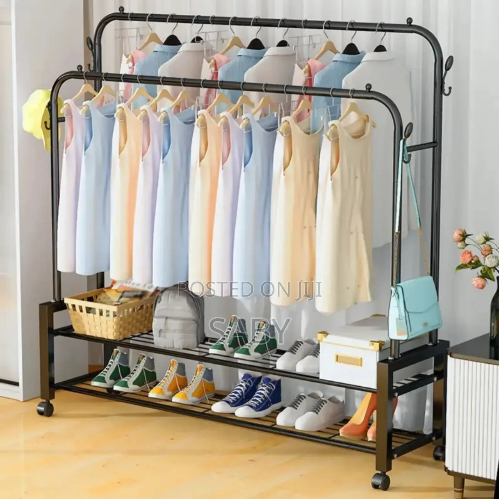 Multifunctional Clothes and Shoe Rack