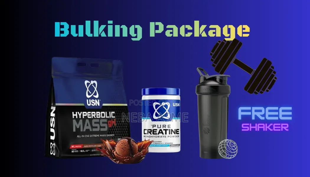 Hyperbolic 2kg Creatine and Shaker( Bulking Package)