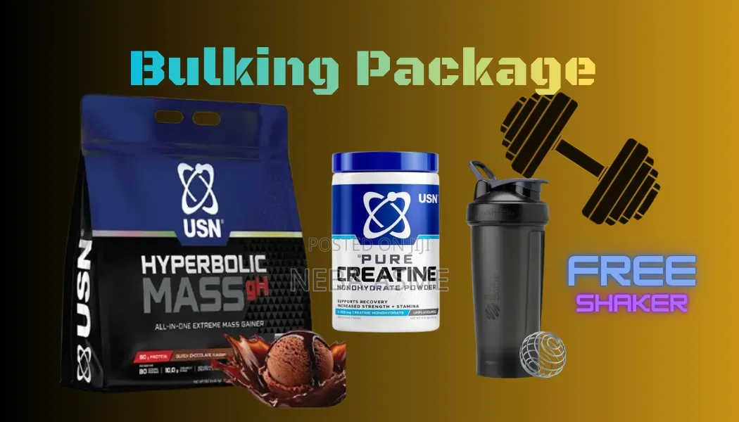 Hyperbolic 3kg Creatine and Shaker( Bulking Package)