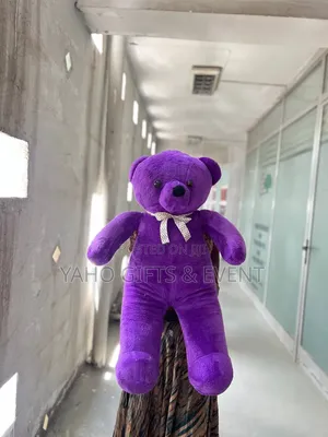 90cm Purple Teddy Bear