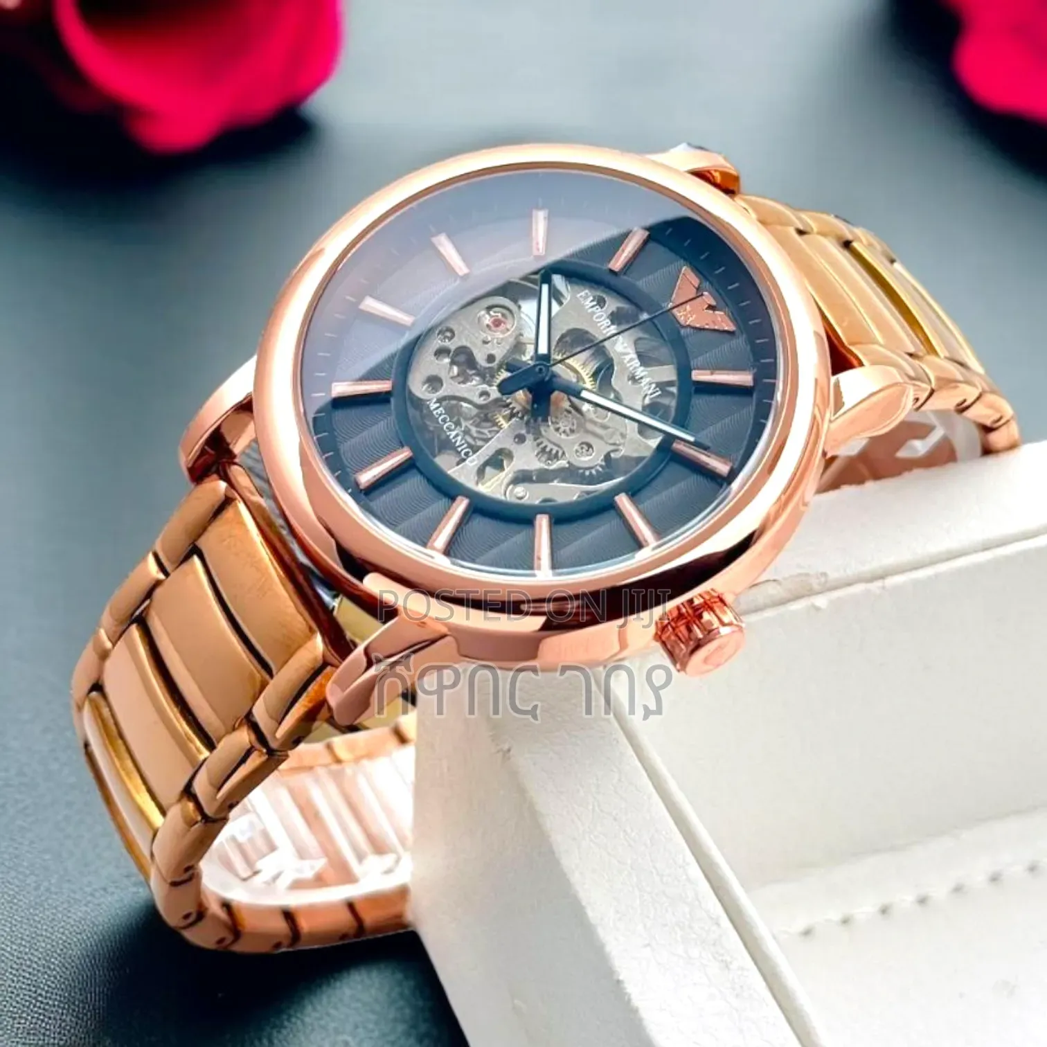 Emporio Armani Meccanico Rose Gold Watch: Perfect Graduation Gift