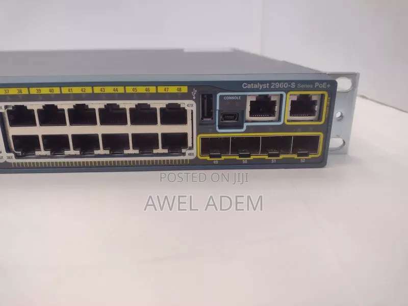 Cisco Catalyst 2960-S Series Ws-C2960s-48lps-L 48-Port Poe+ Switch