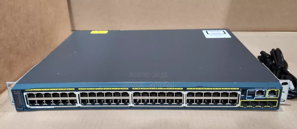 Cisco Catalyst 2960-S Series Ws-C2960s-48lps-L 48-Port Poe+ Switch