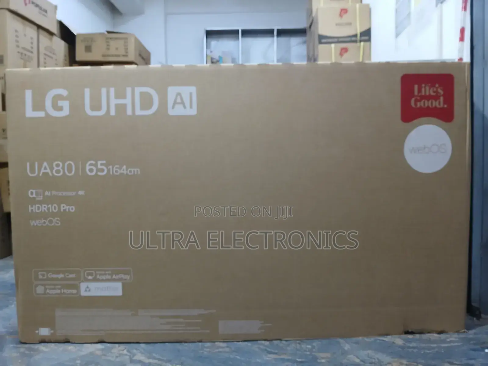 Lg Uhd Ai 65-Inch Smart Television, Likely Model Ua80 or Similar,