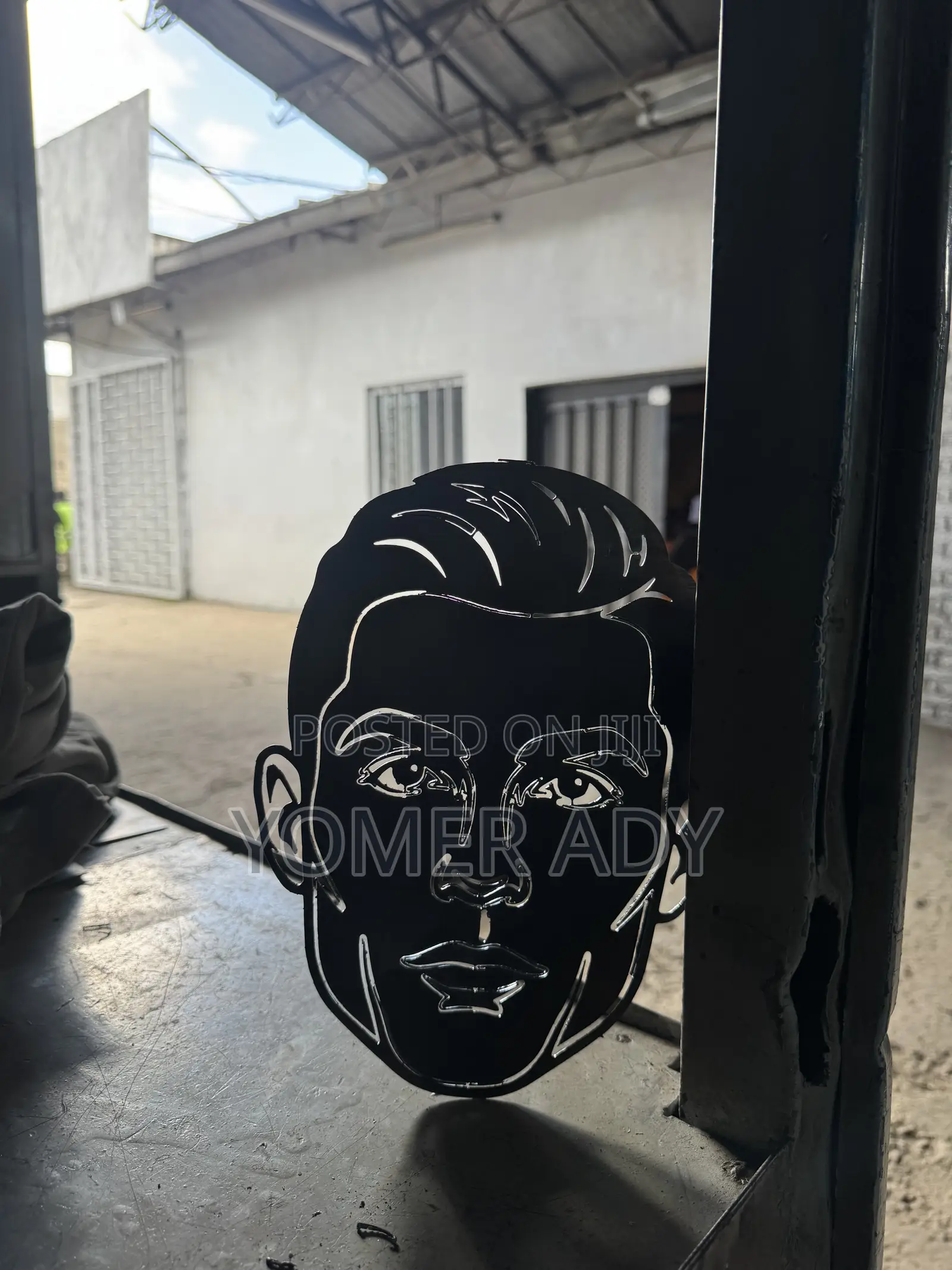 Cr7 Metal Silhouette Wall Art – Premium Quality