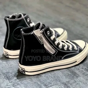 All Star Converse Chuck 70 Side Zip High Black/White Unisex Boots