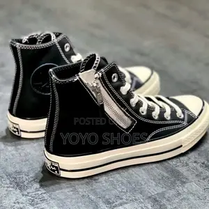 All Star Converse Chuck 70 Side Zip High Black/White Unisex Boots