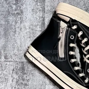 All Star Converse Chuck 70 Side Zip High Black/White Unisex Boots