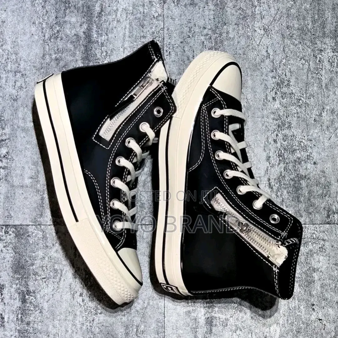 All Star Converse Chuck 70 Side Zip High Black/White Unisex Boots