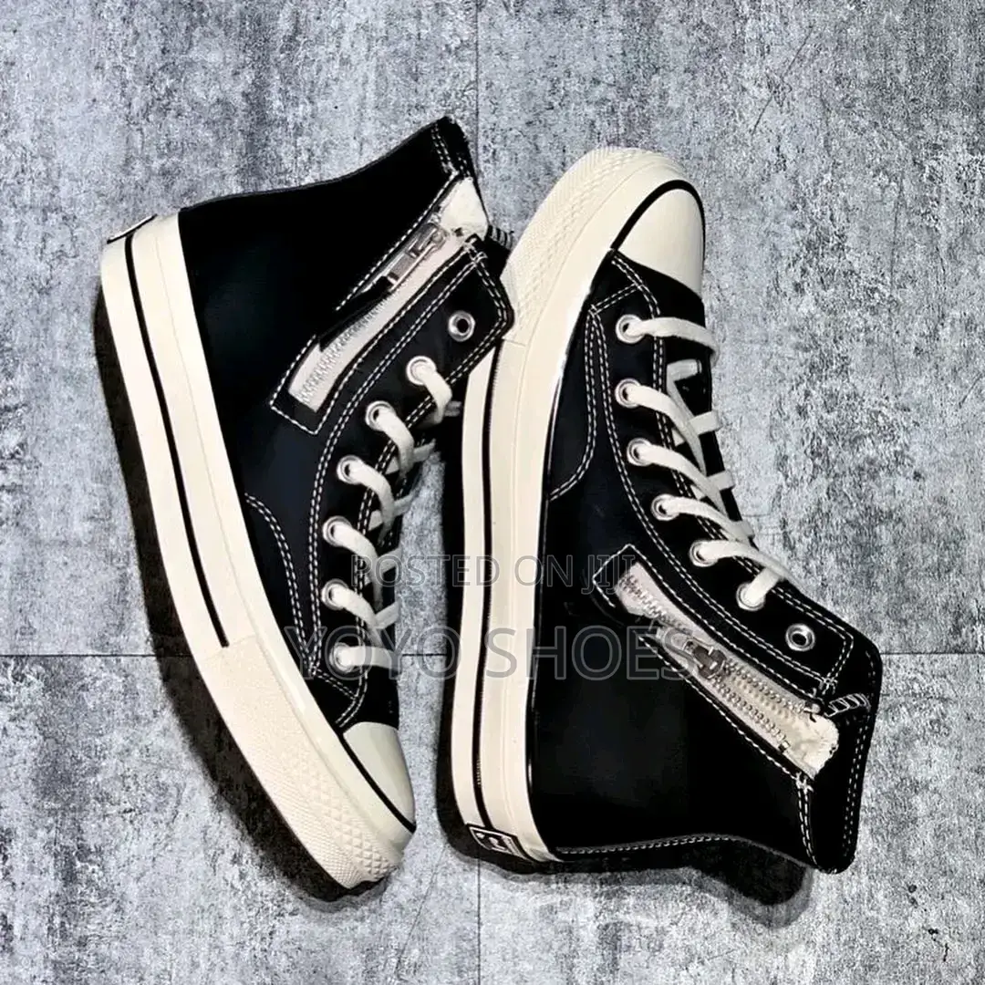 All Star Converse Chuck 70 Side Zip High Black/White Unisex Boots