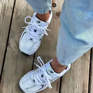 New Balance 530 Sneakers White/ Silver Metallic Colorway Unisex Shoe