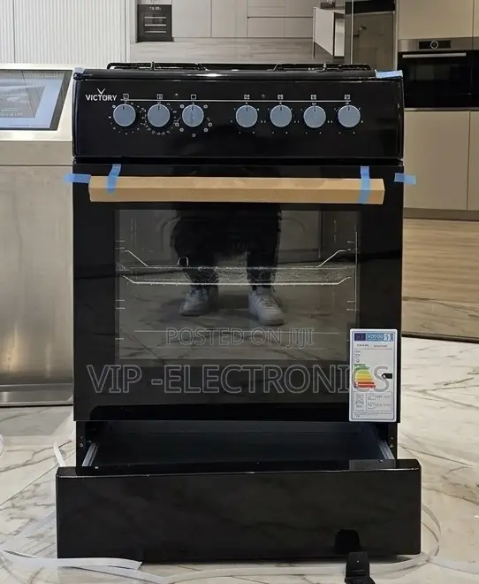 Victory Oven 60×60 Freestanding 4electric Cooker With Oven – Black