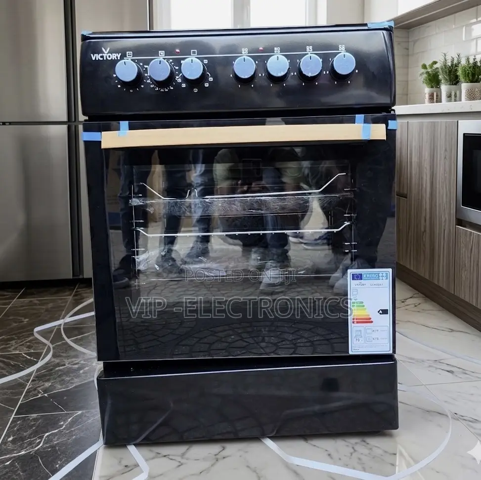 Victory Oven 60×60 Freestanding 4electric Cooker With Oven – Black