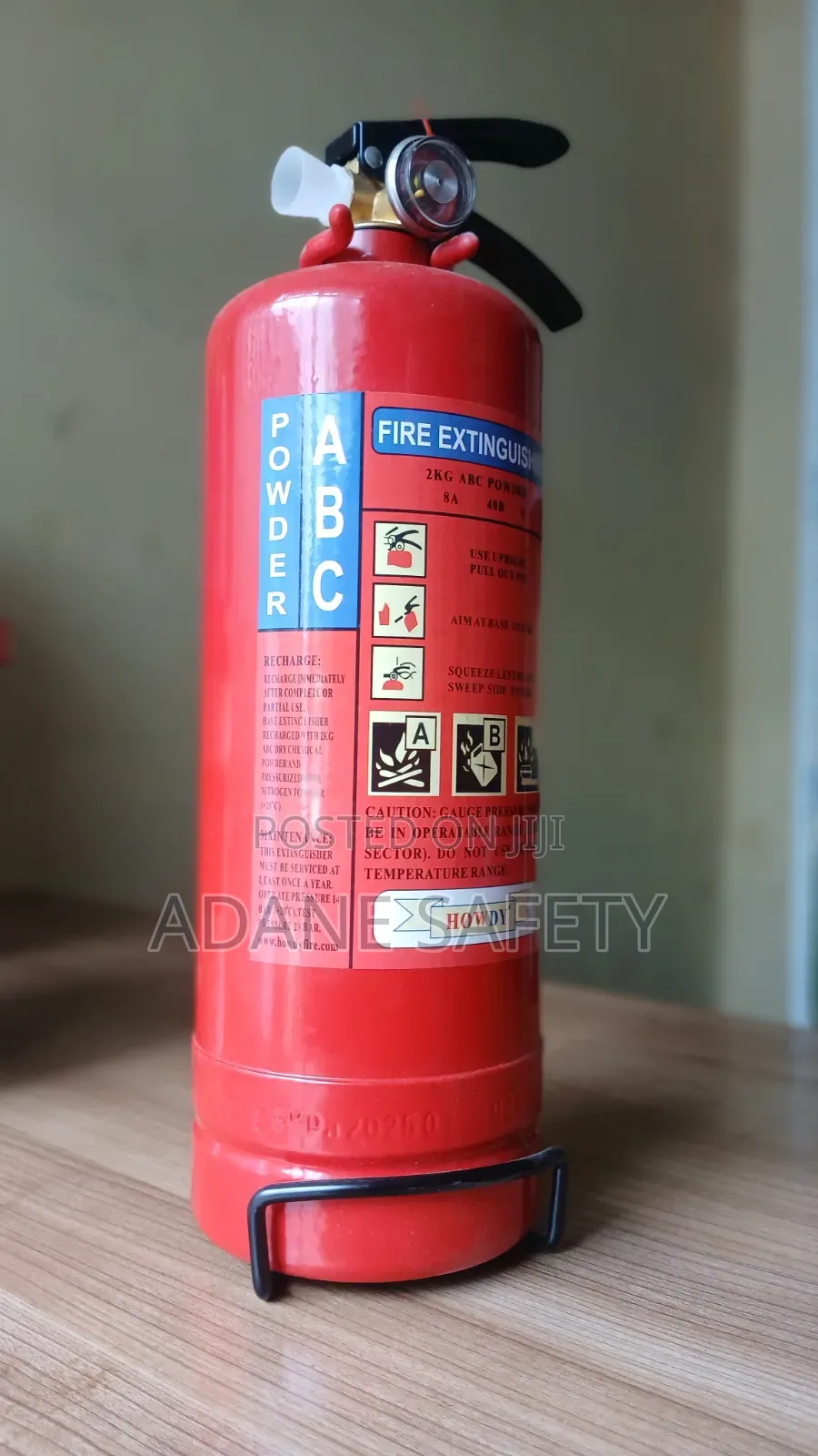 2kg ግድግዳ ላይ የሚሰቀል የሳት ማጥፊያ ከ አደነ ሴፍቲ Adane $@Fety