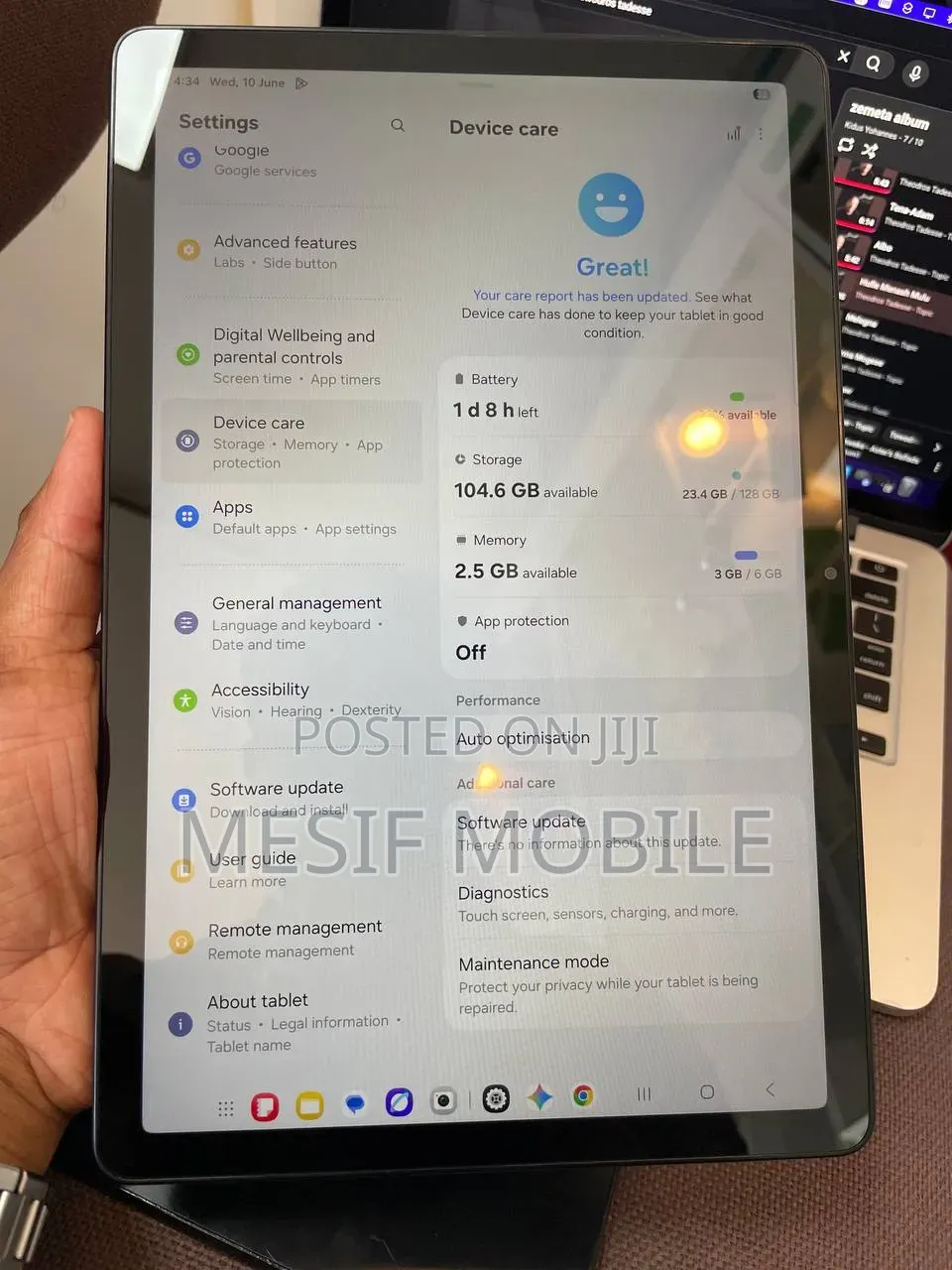 New Samsung Galaxy Tab A11+ 128 GB Black