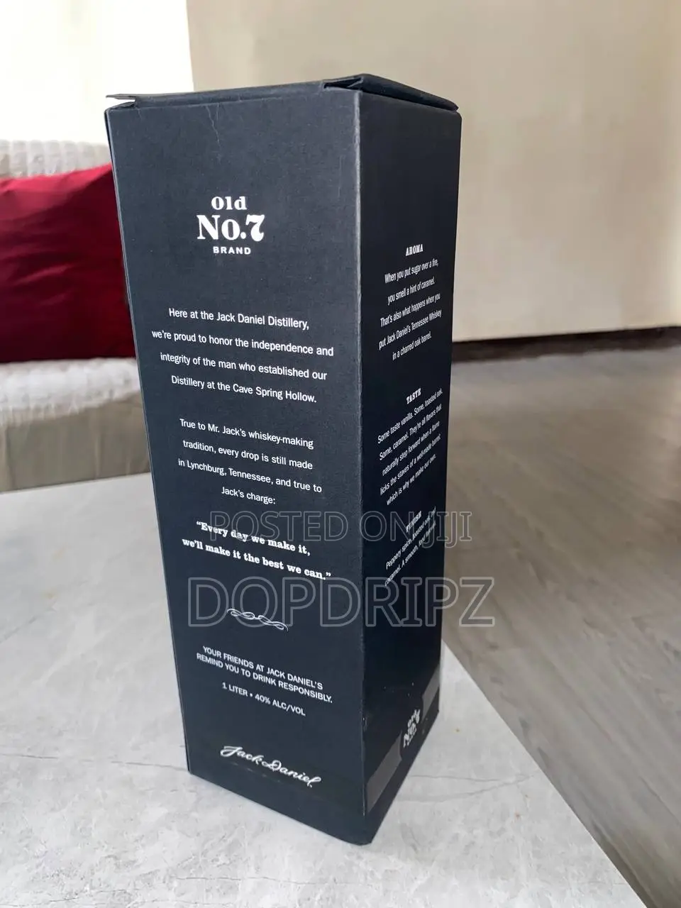 Original Jack Daniel’S Old No.7 Tennessee Whiskey 1l Sealed Bottle|Box