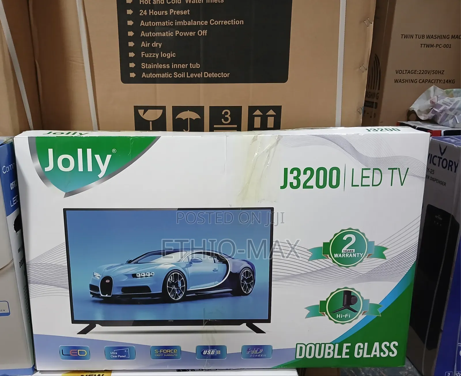 Jolly Tv 32" Led Tv Double Glass Tv