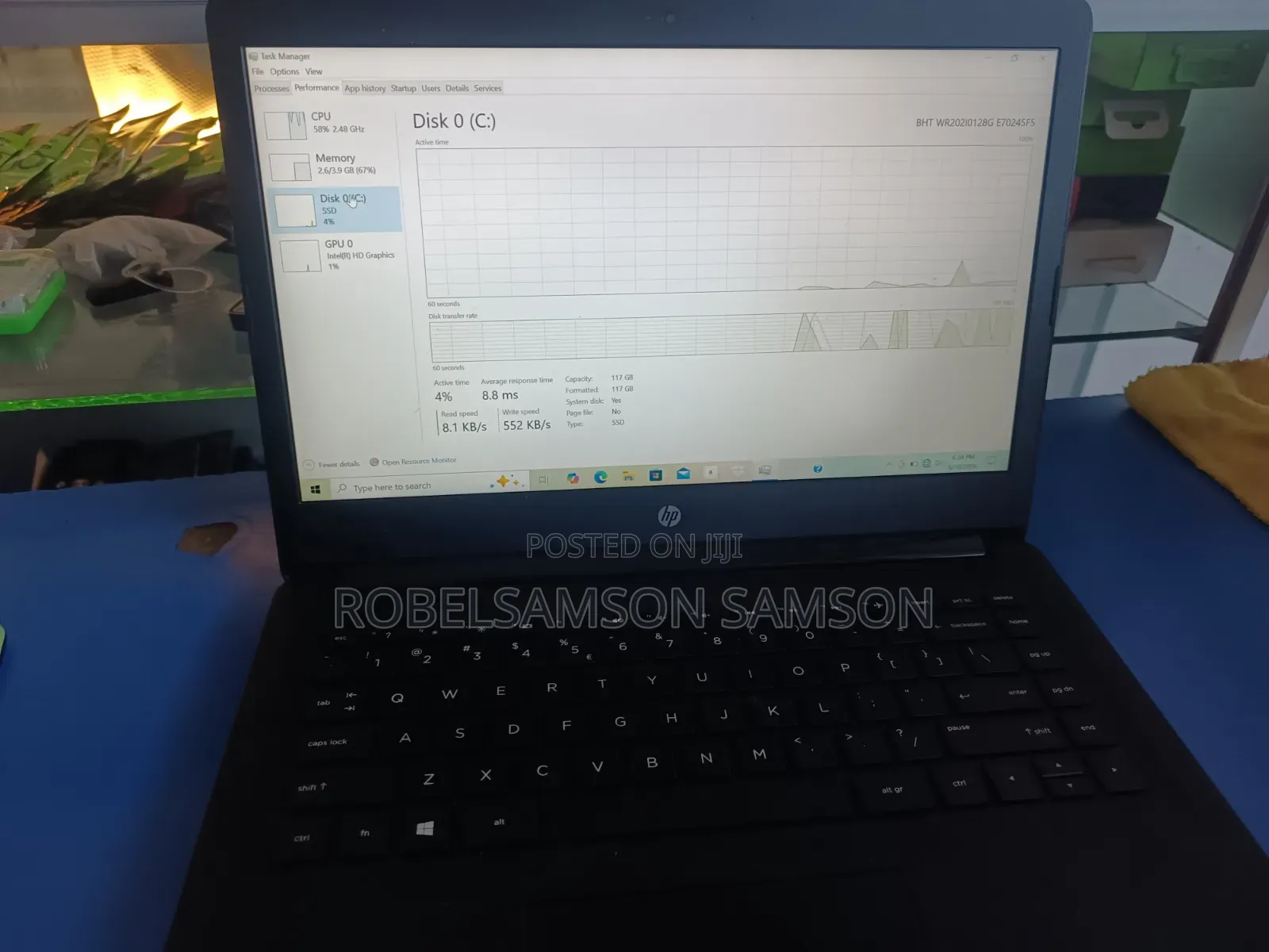 Laptop HP Stream Notebook 4GB Intel Celeron SSD 128GB