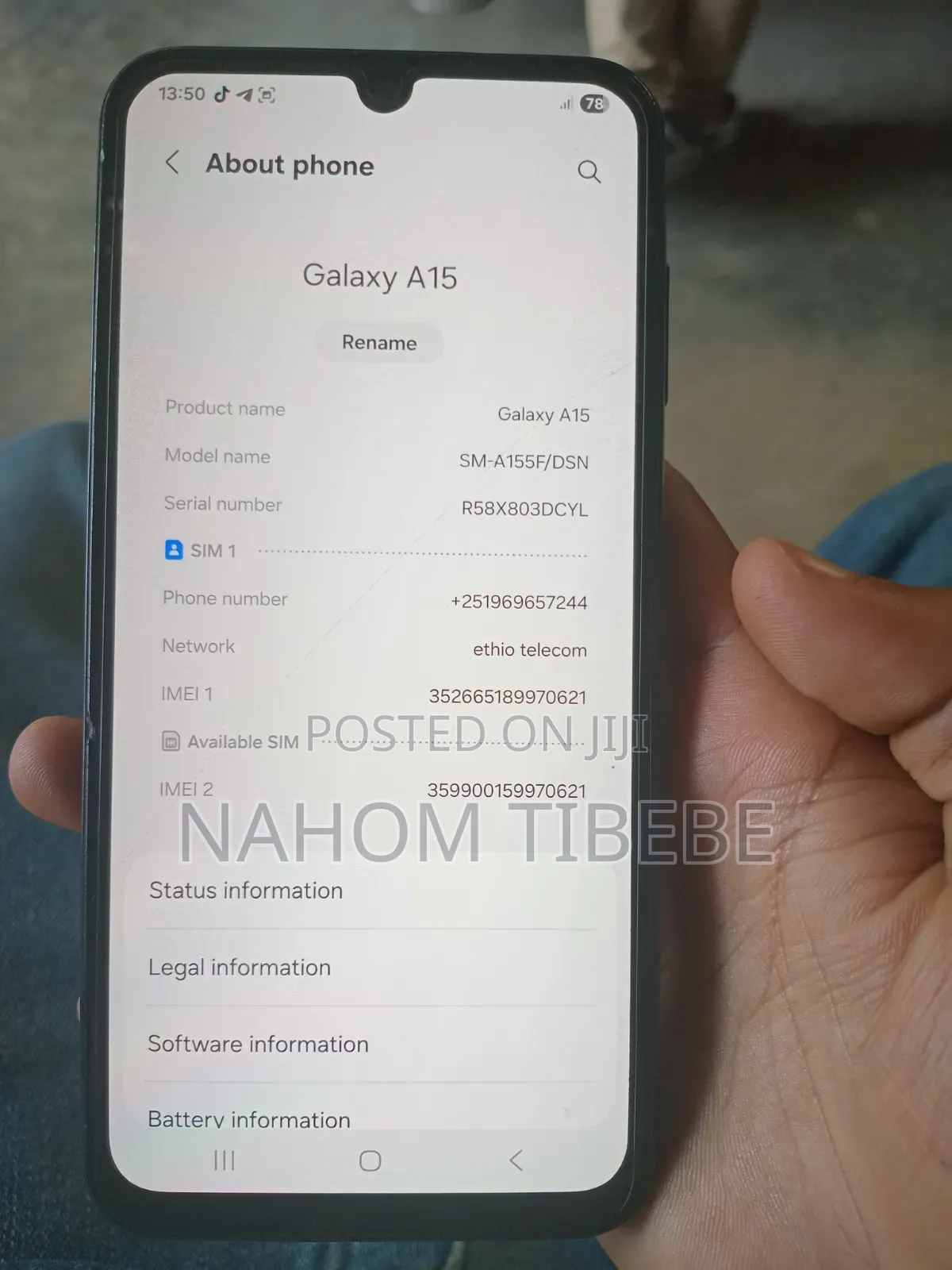 Samsung Galaxy A15 128 GB Black