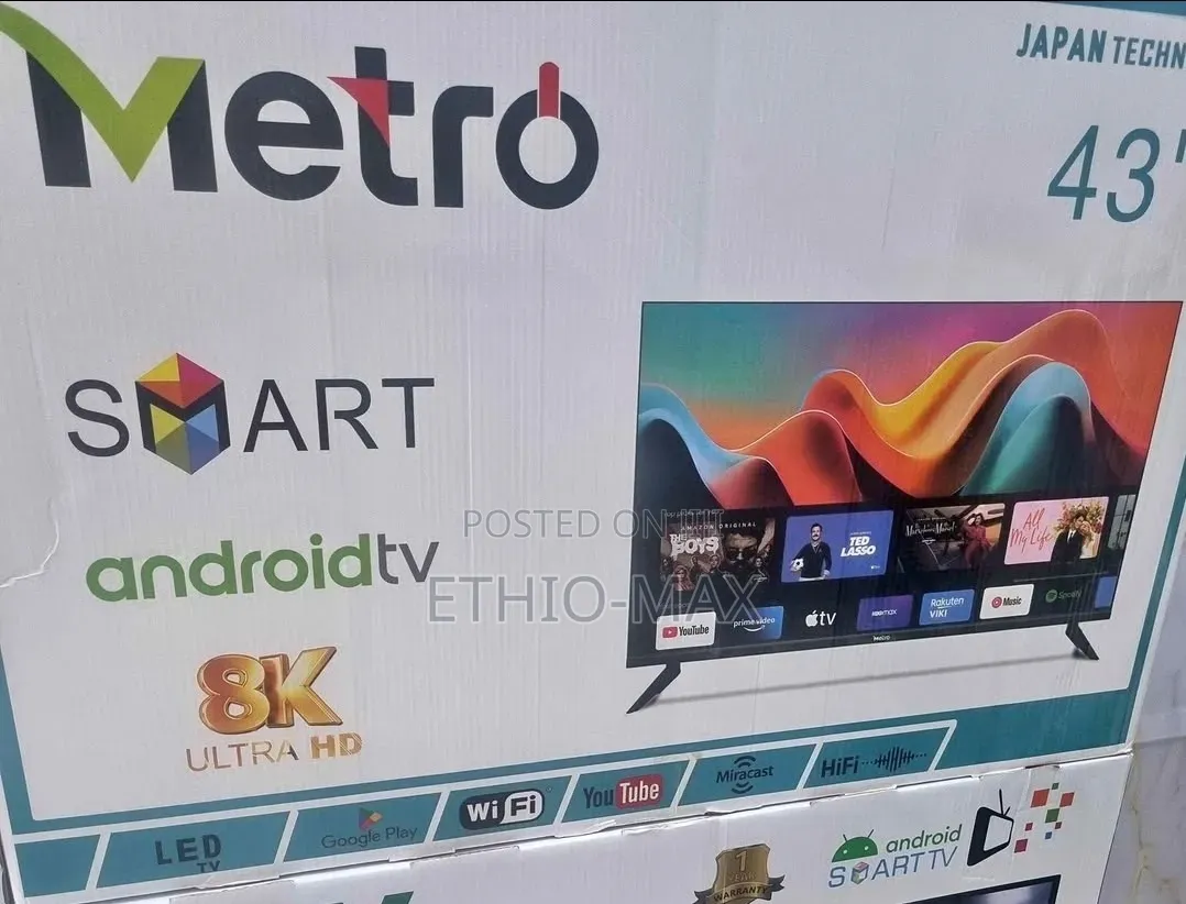 Tev Tv 43" Smart Android Tv – Ultra Hd | Double Glass | New 2026