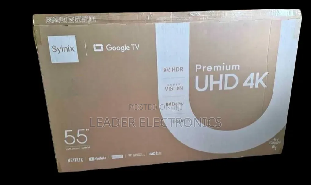 Syinix 55" Frameless Smart Google Tv – Uhd Qled