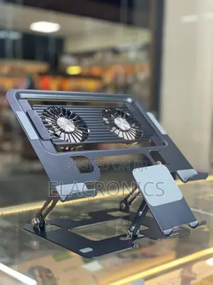 Ergonomic Portable Laptop and Pc Stand With 2 Fan