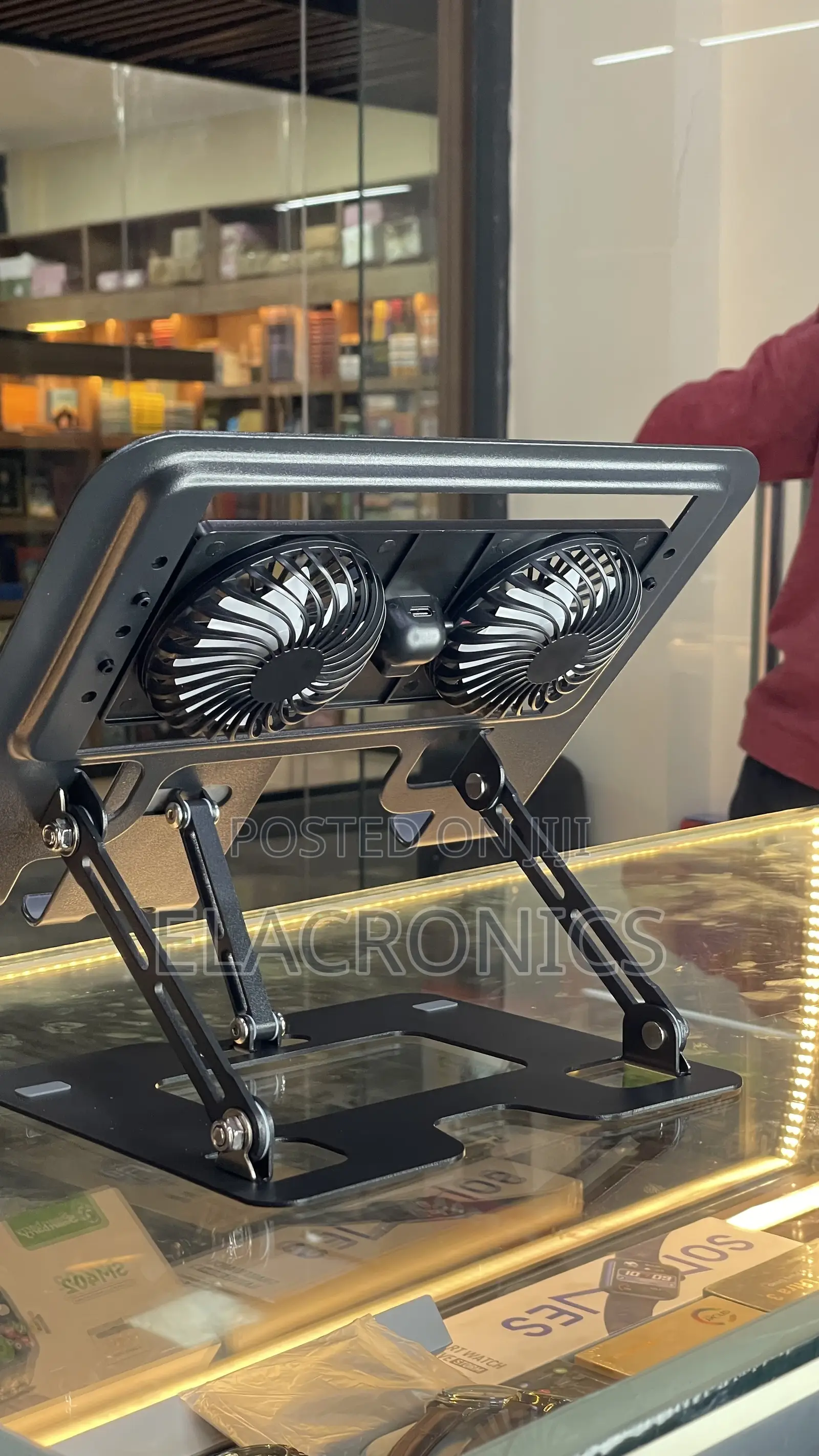 Ergonomic Portable Laptop and Pc Stand With 2 Fan