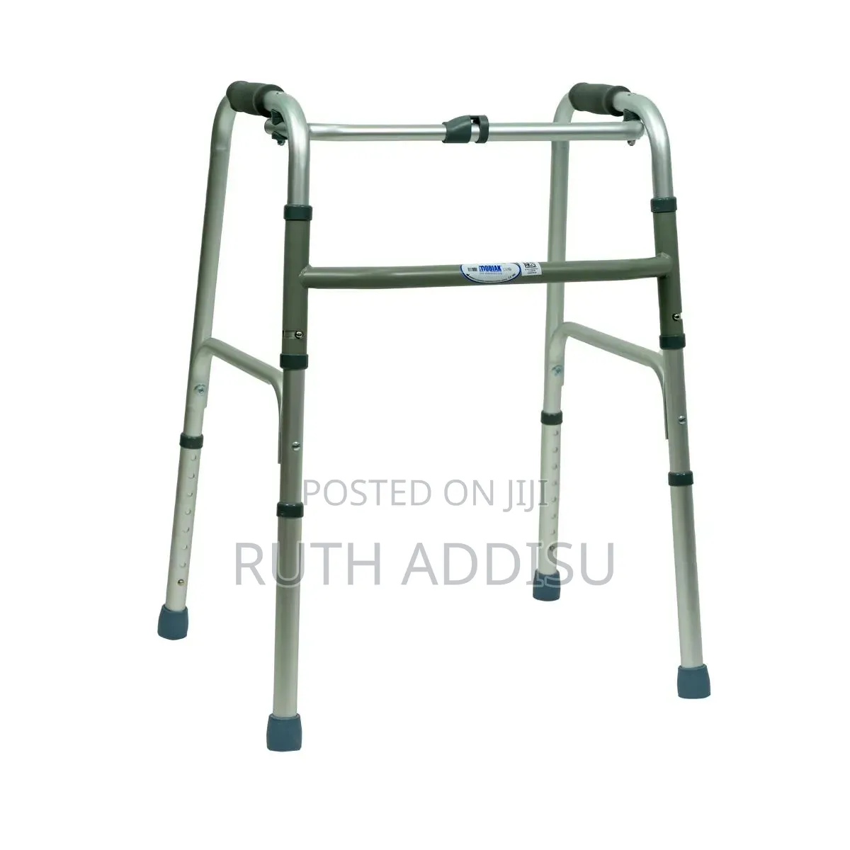 Everactiv Mild Steel Height Adjustable Double Bar Folding Foldable ወከር