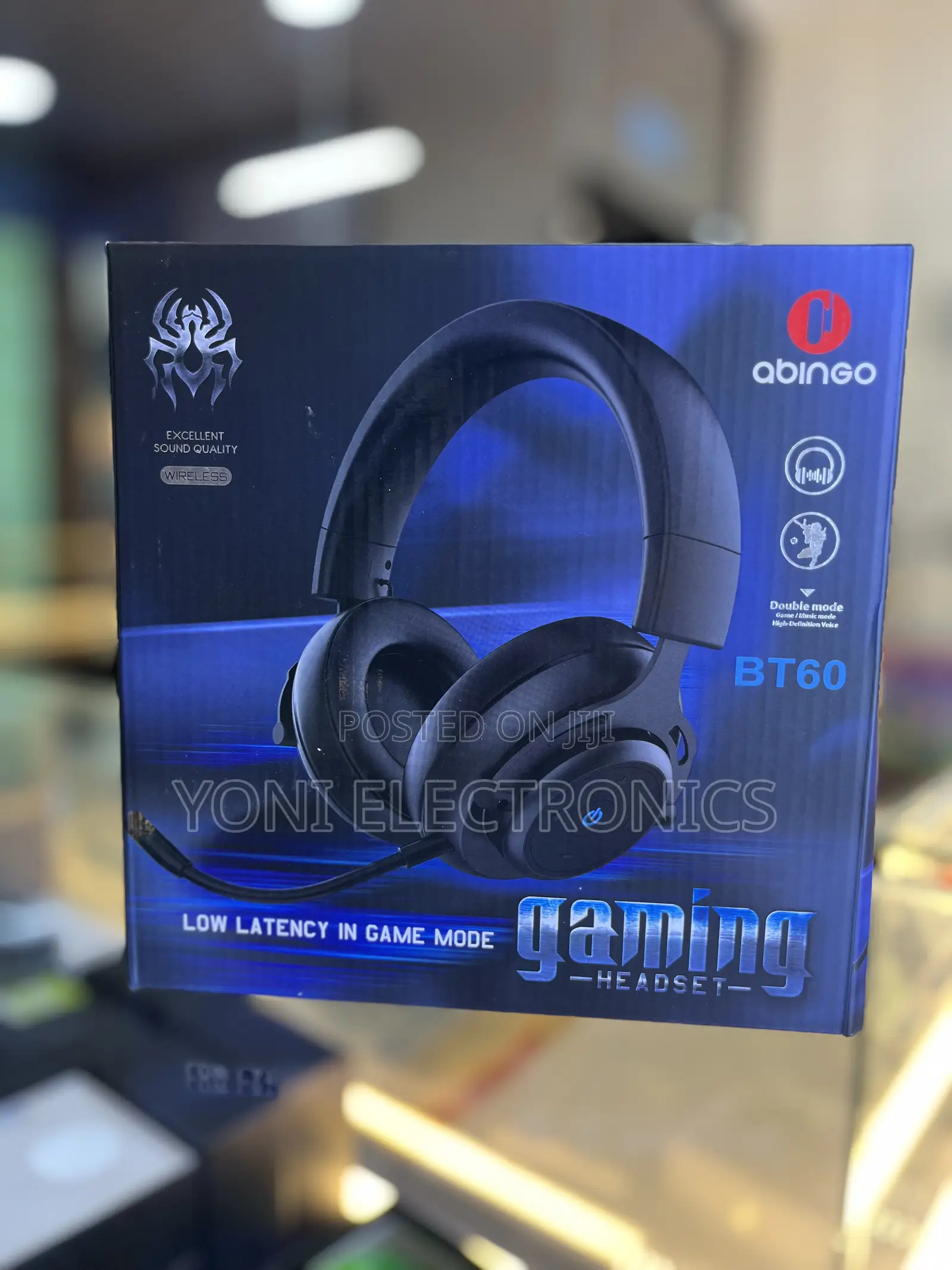 Abingo Bt60 Wireless Gaming Headset – Low Latency, Dual Mode