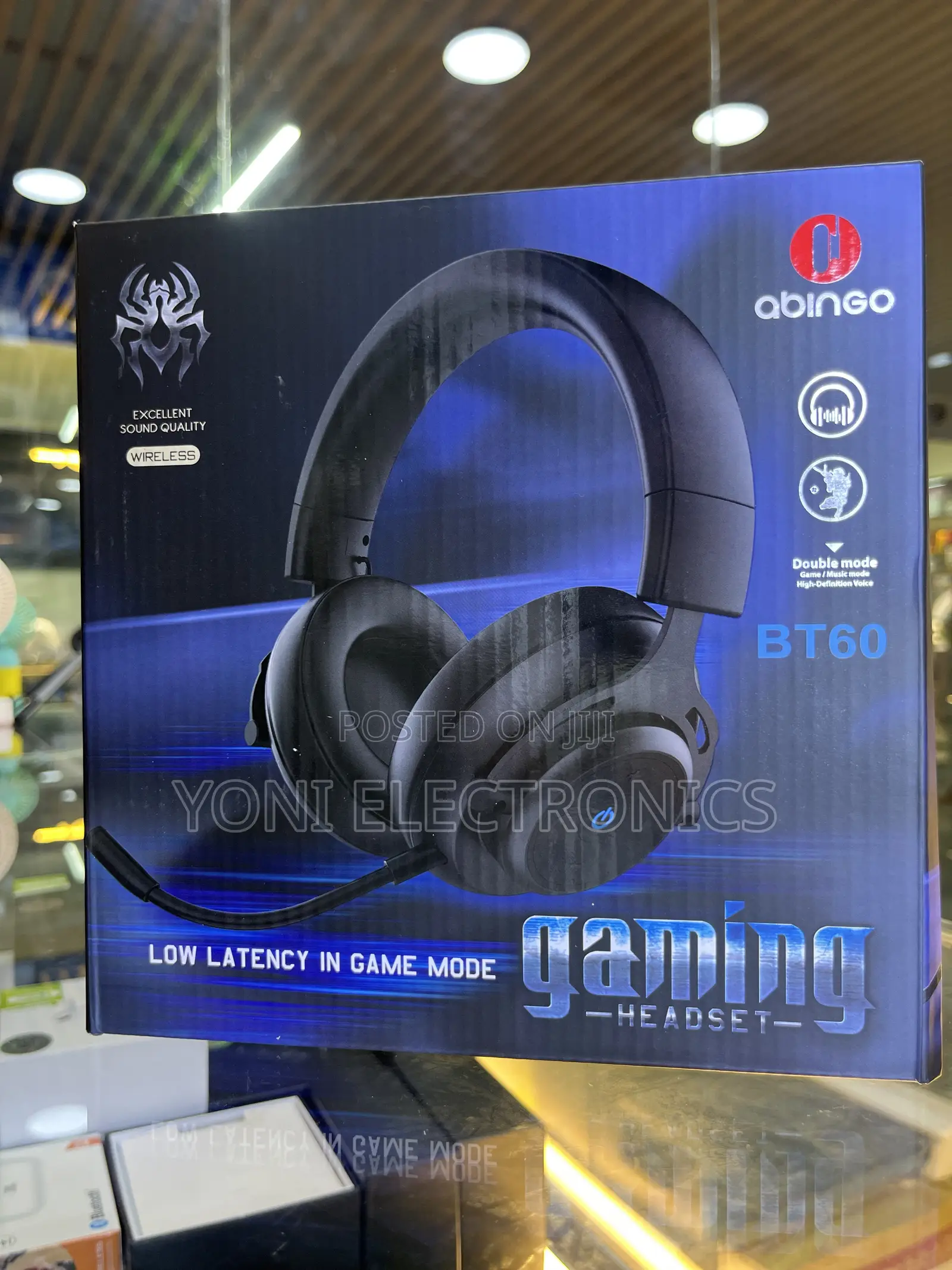 Abingo Bt60 Wireless Gaming Headset – Low Latency, Dual Mode