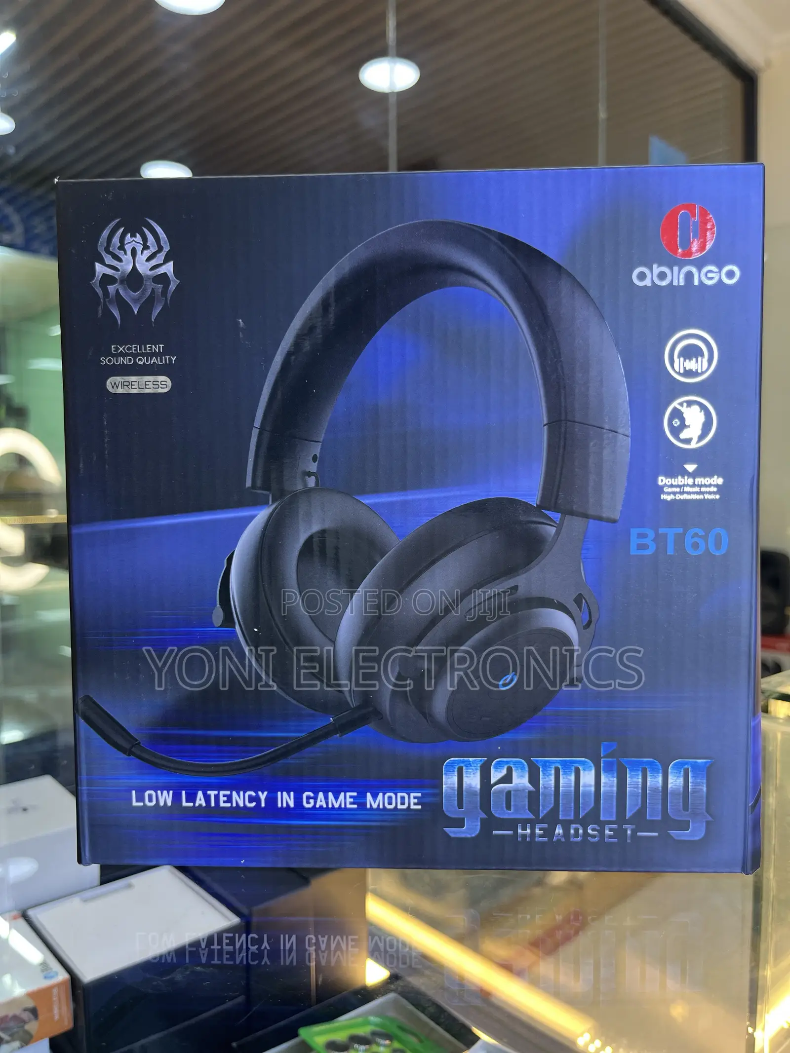 Abingo Bt60 Wireless Gaming Headset – Low Latency, Dual Mode