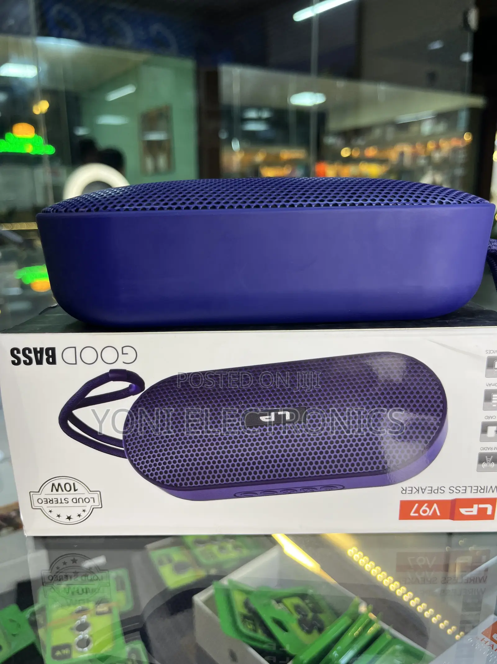 Lp V97 Portable Wireless Bluetooth Speaker – 10w Loud Stereo Rich