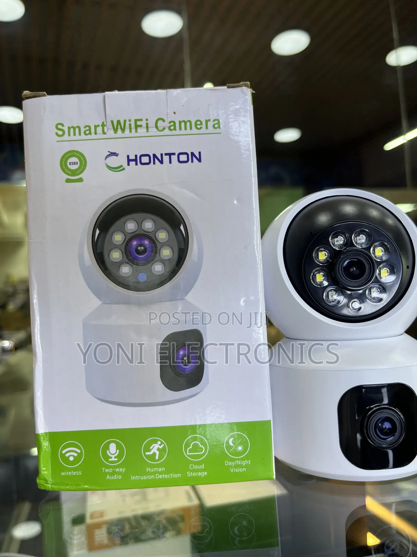 Honton Smart Wifi Security Camera – Dual Lens, Human Intrusion