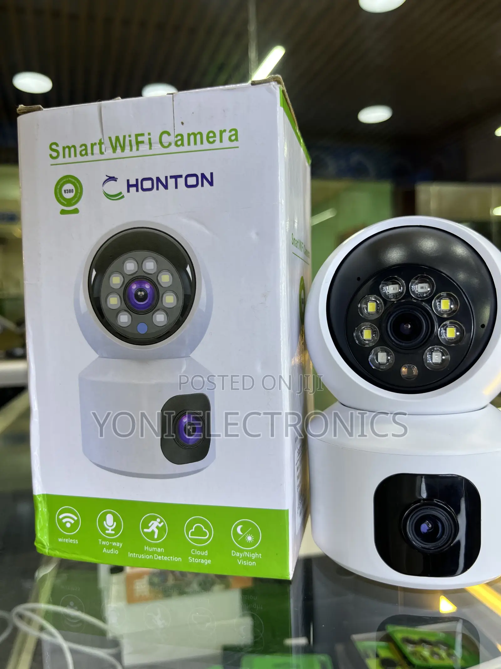 Honton Smart Wifi Security Camera – Dual Lens, Human Intrusion