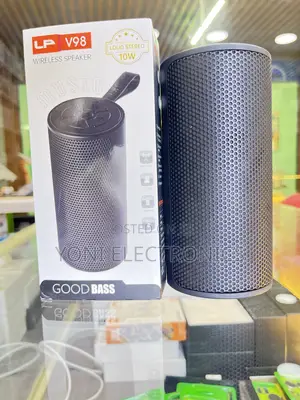 Lp V98 Cylindrical Wireless Bluetooth Speaker – 10w Stereo Bass