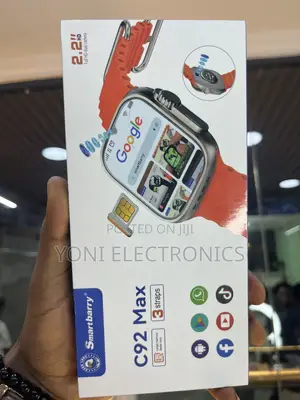 Smartbarry C92 Max 4g Smartwatch – 2.2" Hd Screen With Sim Slot Dual