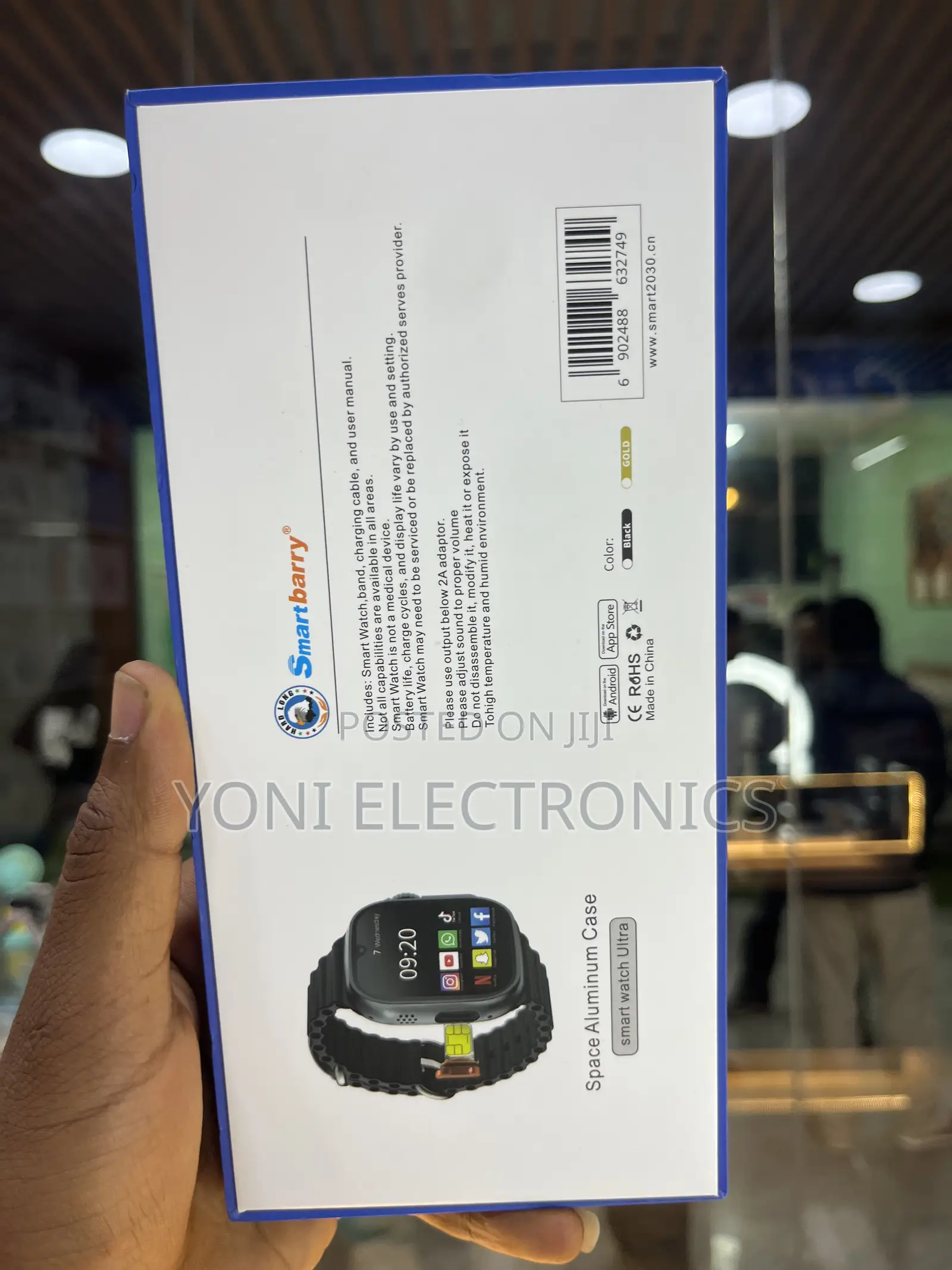 Smartbarry C92 Max 4g Smartwatch – 2.2" Hd Screen With Sim Slot Dual