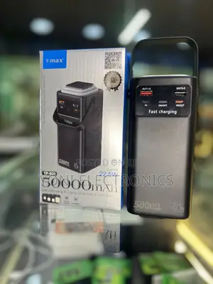 T-Max Tp-501 50,000mah High-Capacity Power Bank – 22.5w Fast Charging