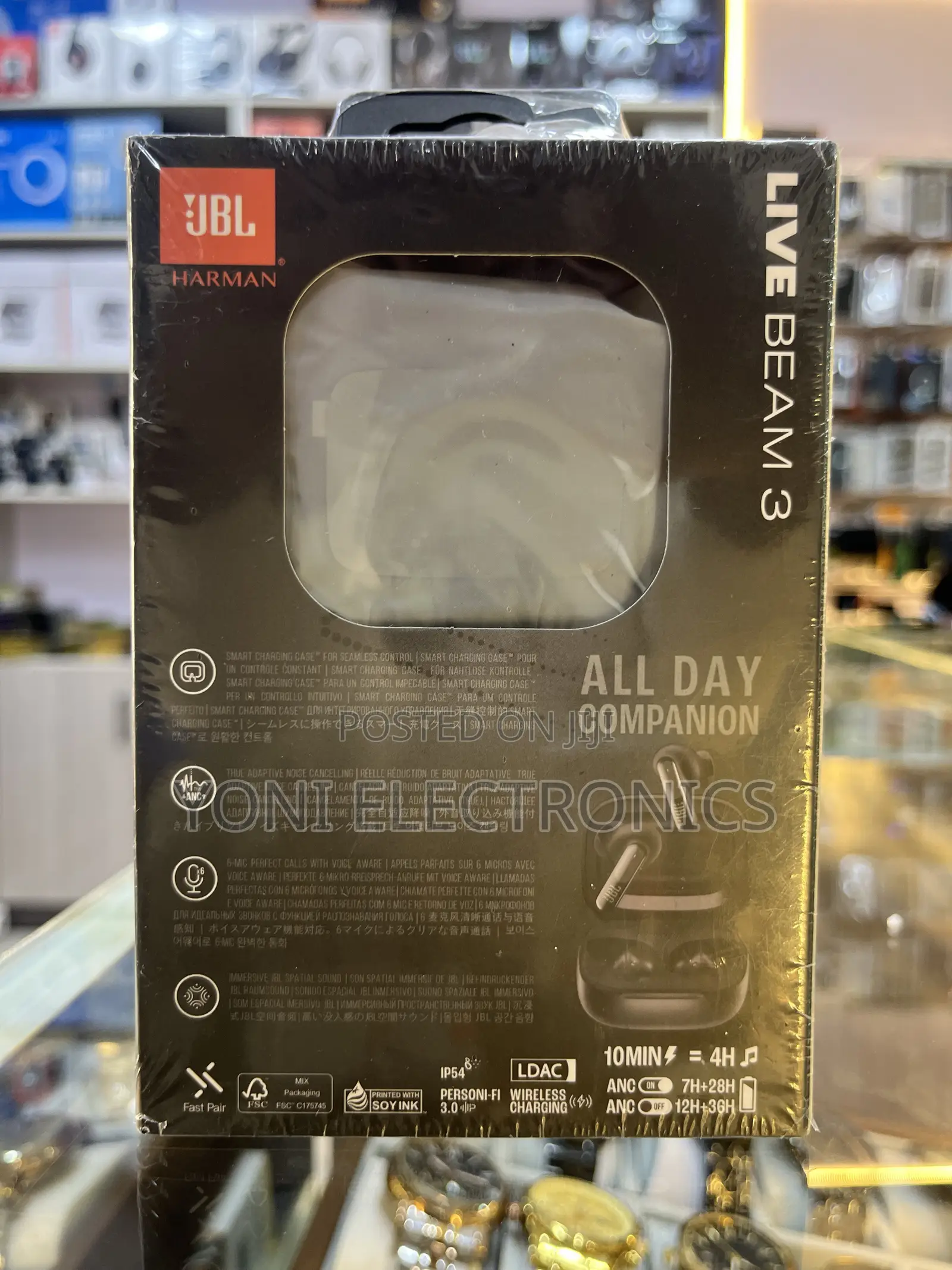 JBL Live Beam 3 True Adaptive Noise Cancelling Earbuds With Smart