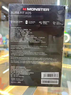 Monster Aura Fit X05 Open Ear Wireless Bluetooth Earphones