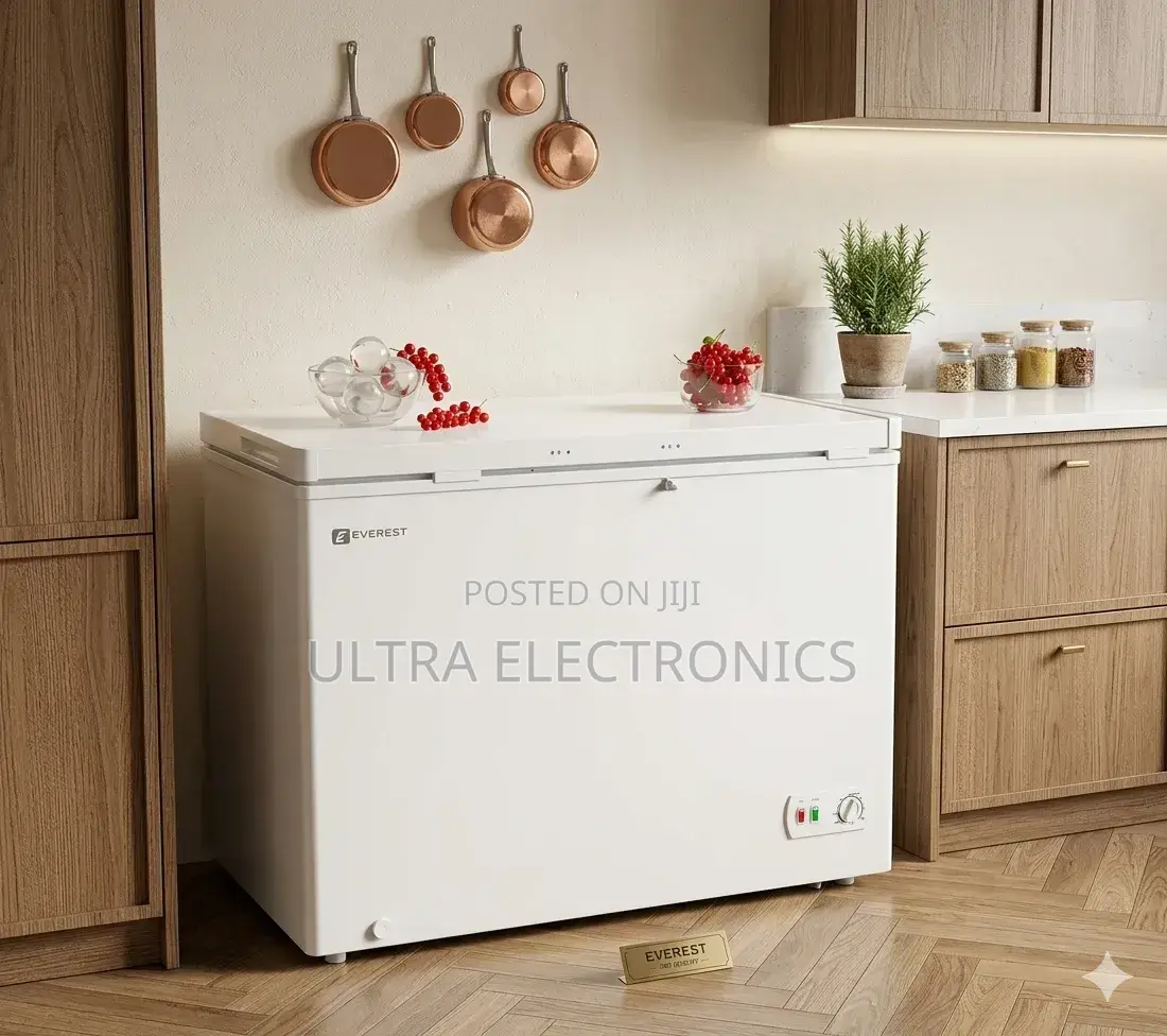 Everest White Chest Freezer Features a Minimalist Design With a Sleek