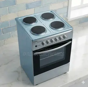 Femaslux 4-Burner Electric Oven Features a Distinct Light Blue Finish