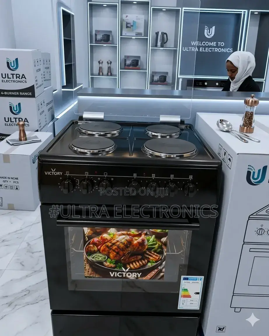 Victory Oven Freestanding Electric Cooker Featuring Four 60/60